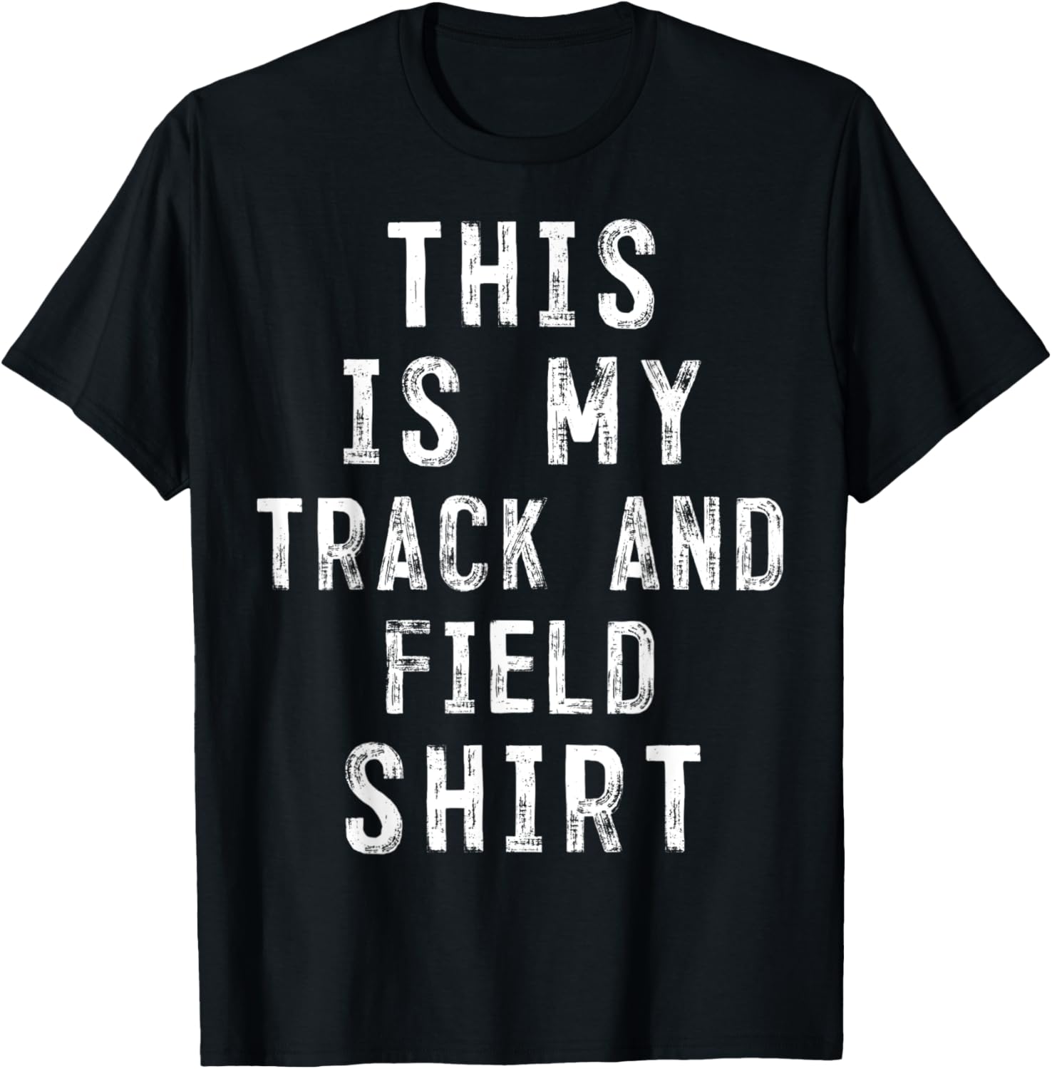 This Is My track and field Shirt Athlete T-Shirt - T-Shirt | Black