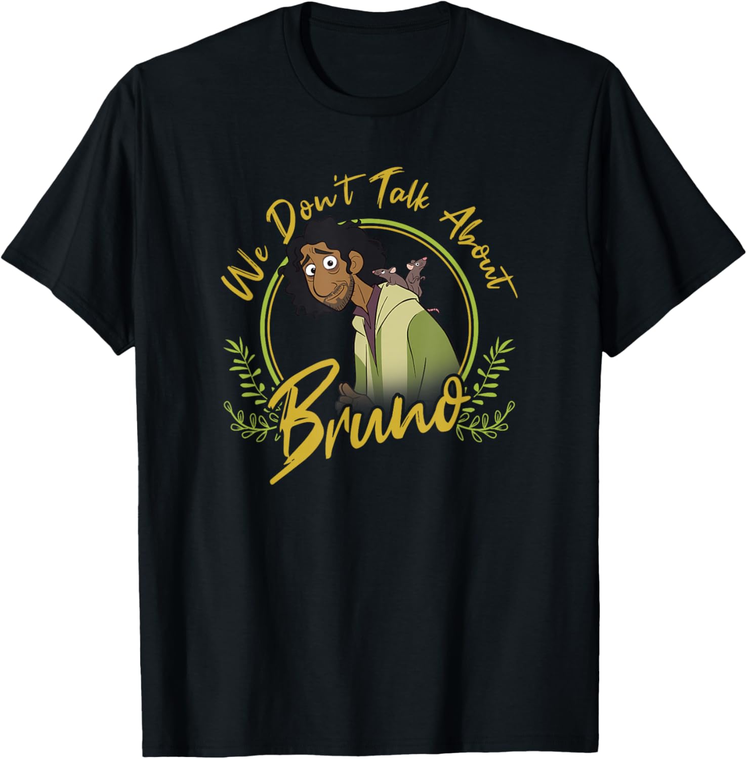 Disney Encanto We Don’t Talk About Bruno Classic Quote T-Shirt - T-Shirt | Black