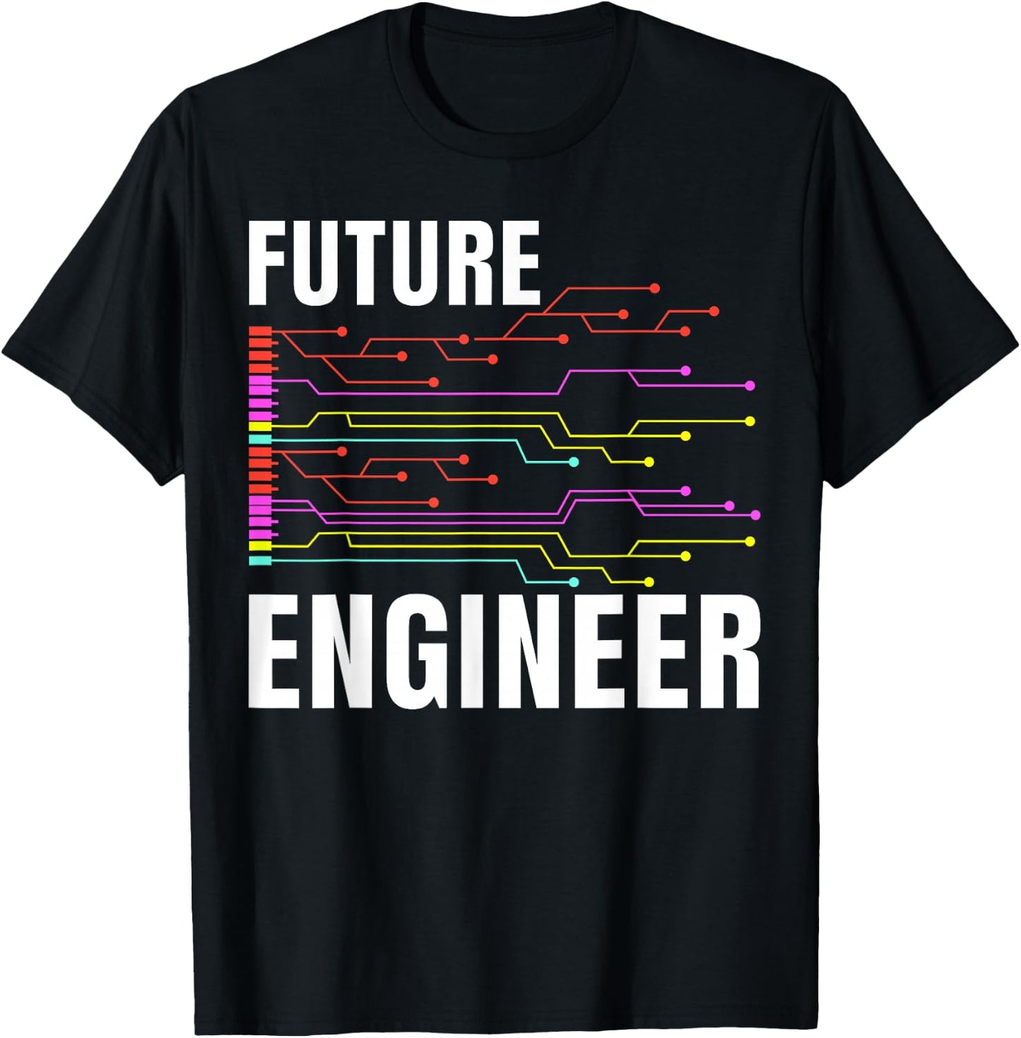 Electrical Engineering Circuit Kids Future Engineer T-Shirt - T-Shirt | Black