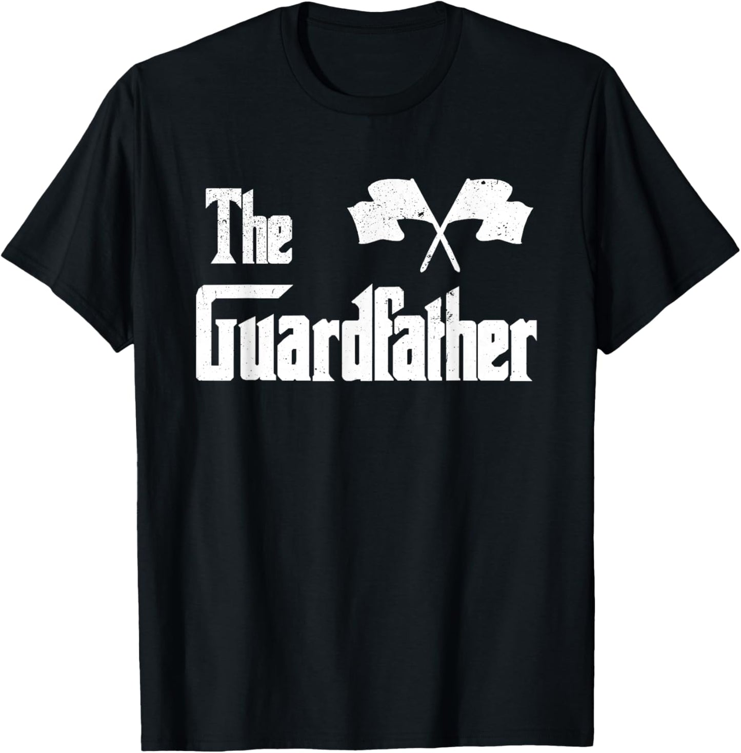 The Guardfather Funny Meme Color Guard Proud Dad Colorguard T-Shirt - T-Shirt | Black