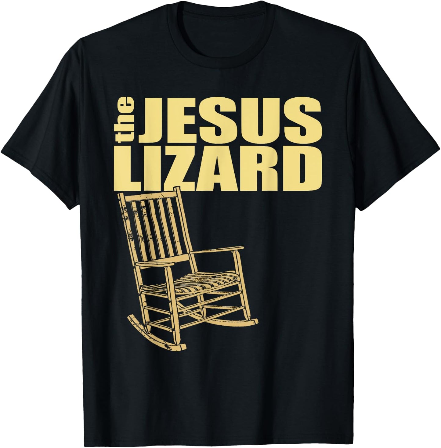 The Jesus Lizard Funny Chair Saying Christian Faith Music T-Shirt - T-Shirt | Black