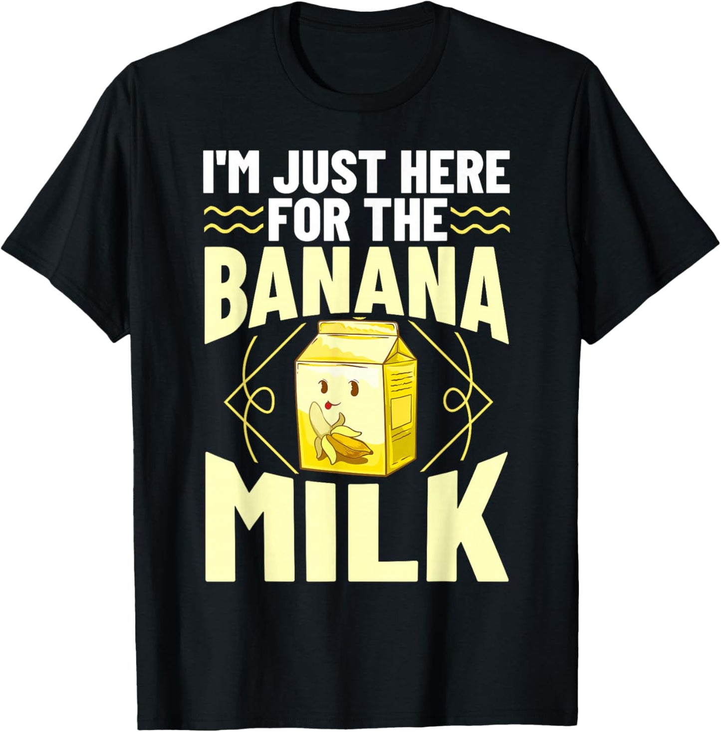 Banana Milk Chocolate Flavour T-Shirt - T-Shirt | Black