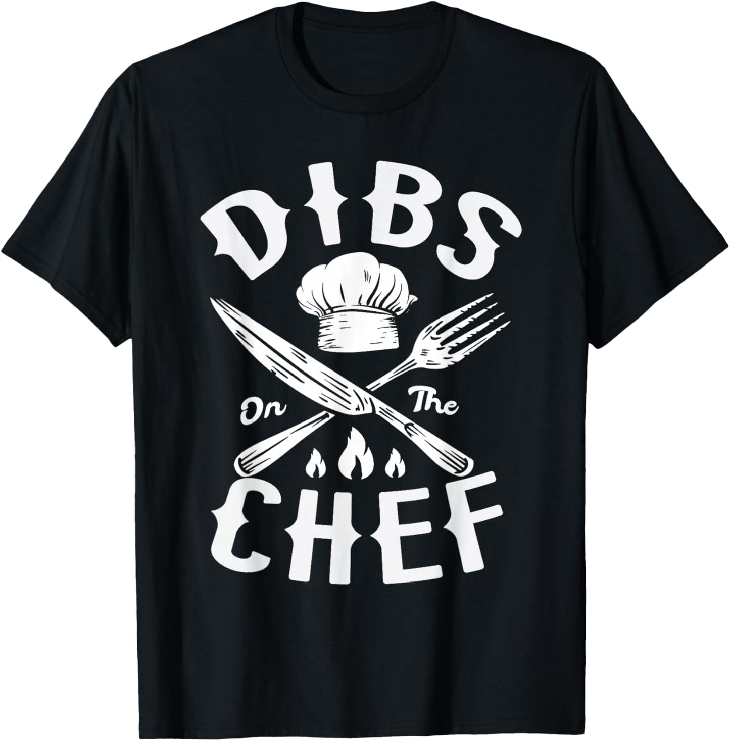 Dibs On The Chef Cooking Lover Sous Culinary Gangster T-Shirt - T-Shirt | Black