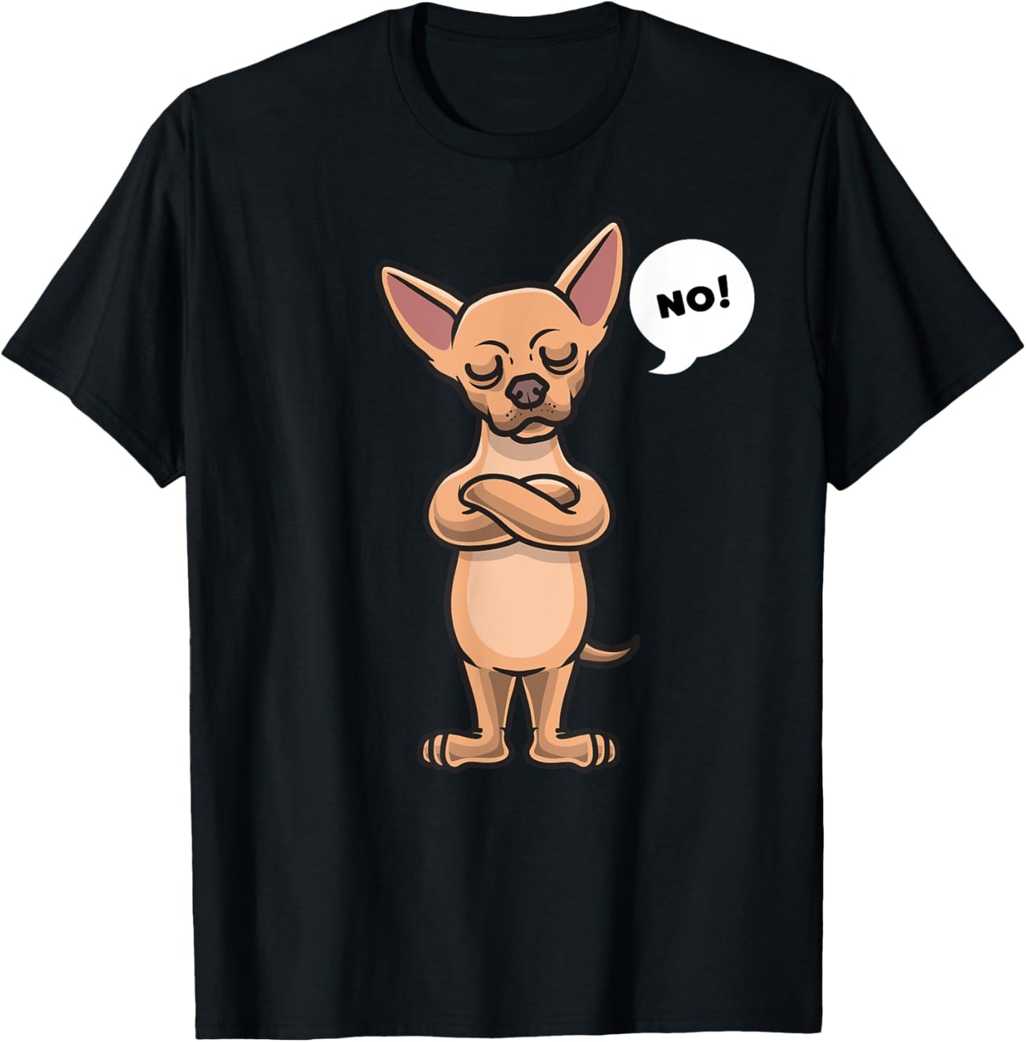 Stubborn Chihuahua Dog T-Shirt - T-Shirt | Black