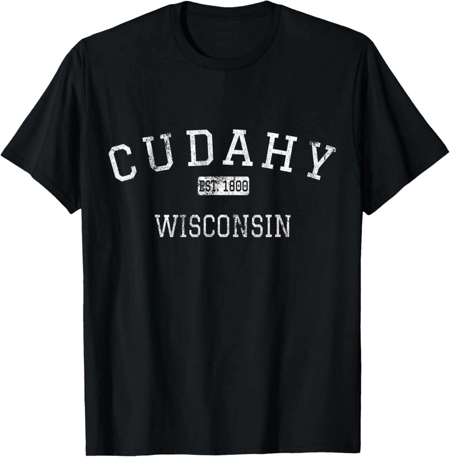 Cudahy Wisconsin WI Vintage T-Shirt - T-Shirt | Black