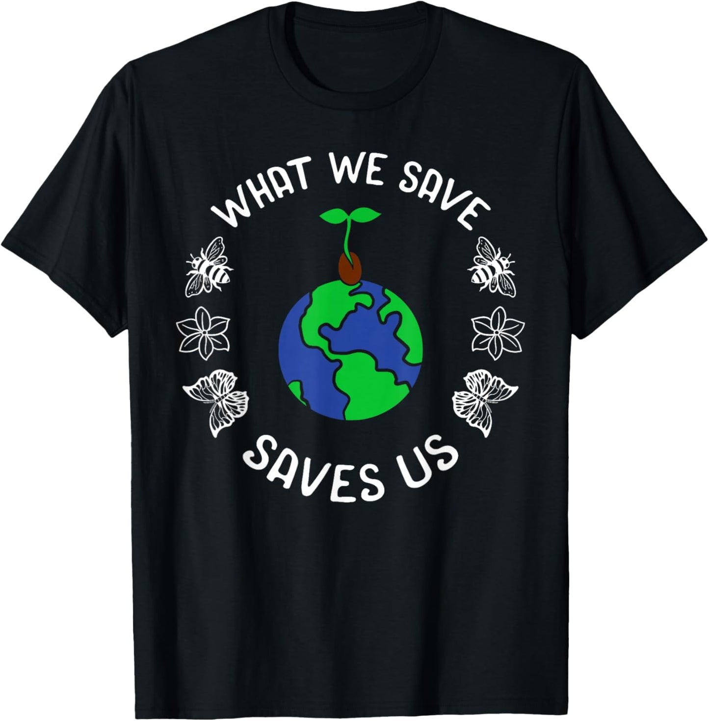 Earth Day Advocate Plant Tree Environmentalist Mother Nature T-Shirt - T-Shirt | Black