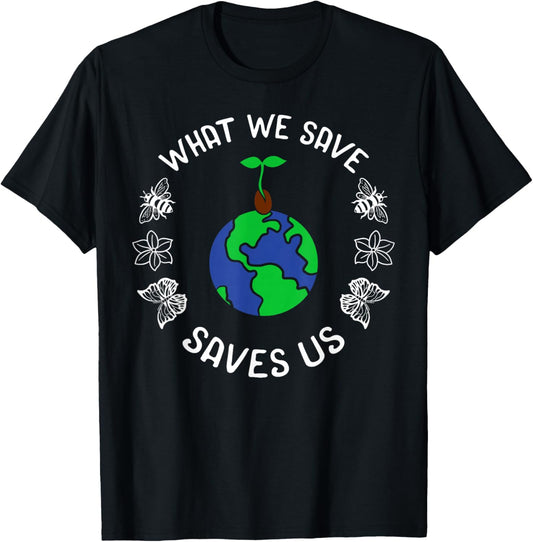 Earth Day Advocate Plant Tree Environmentalist Mother Nature T-Shirt - T-Shirt | Black