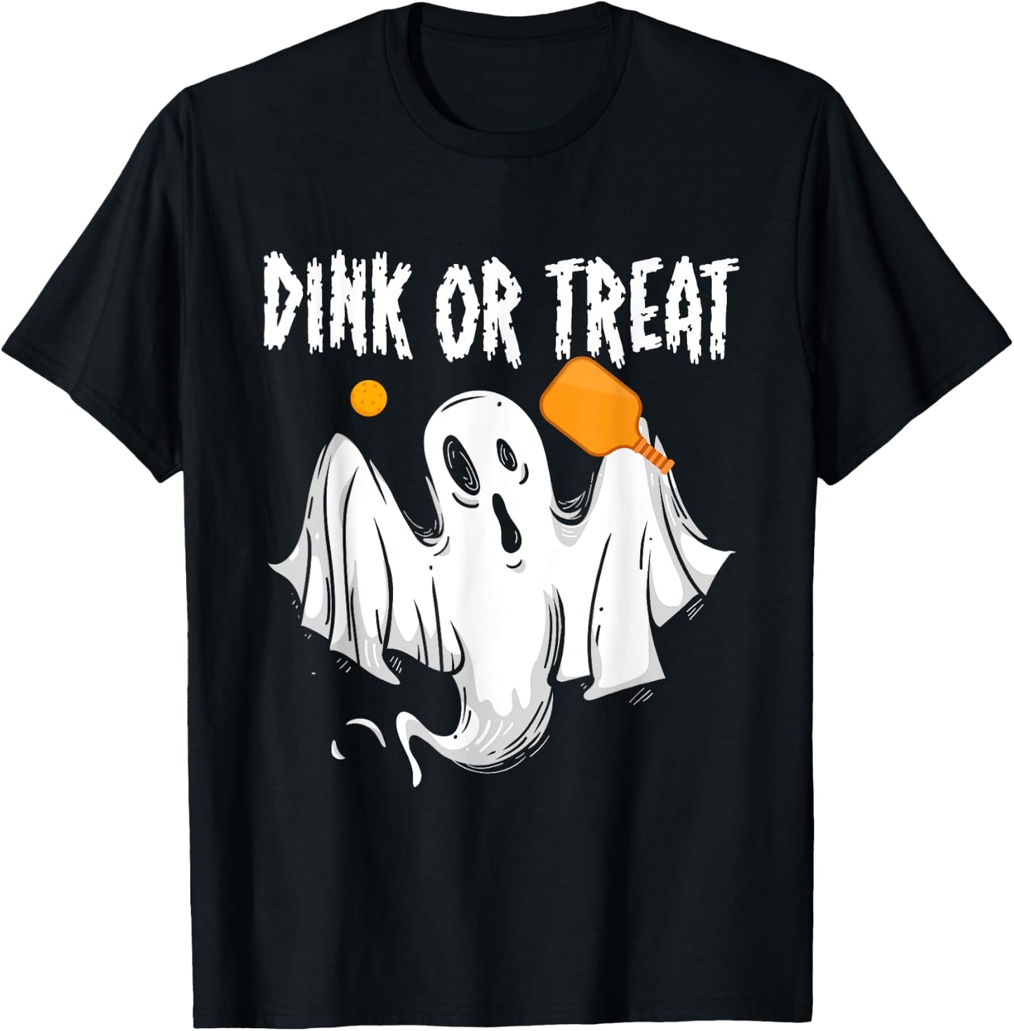 Dink Or Treat Halloween Pickleball T-Shirt - T-Shirt | Black