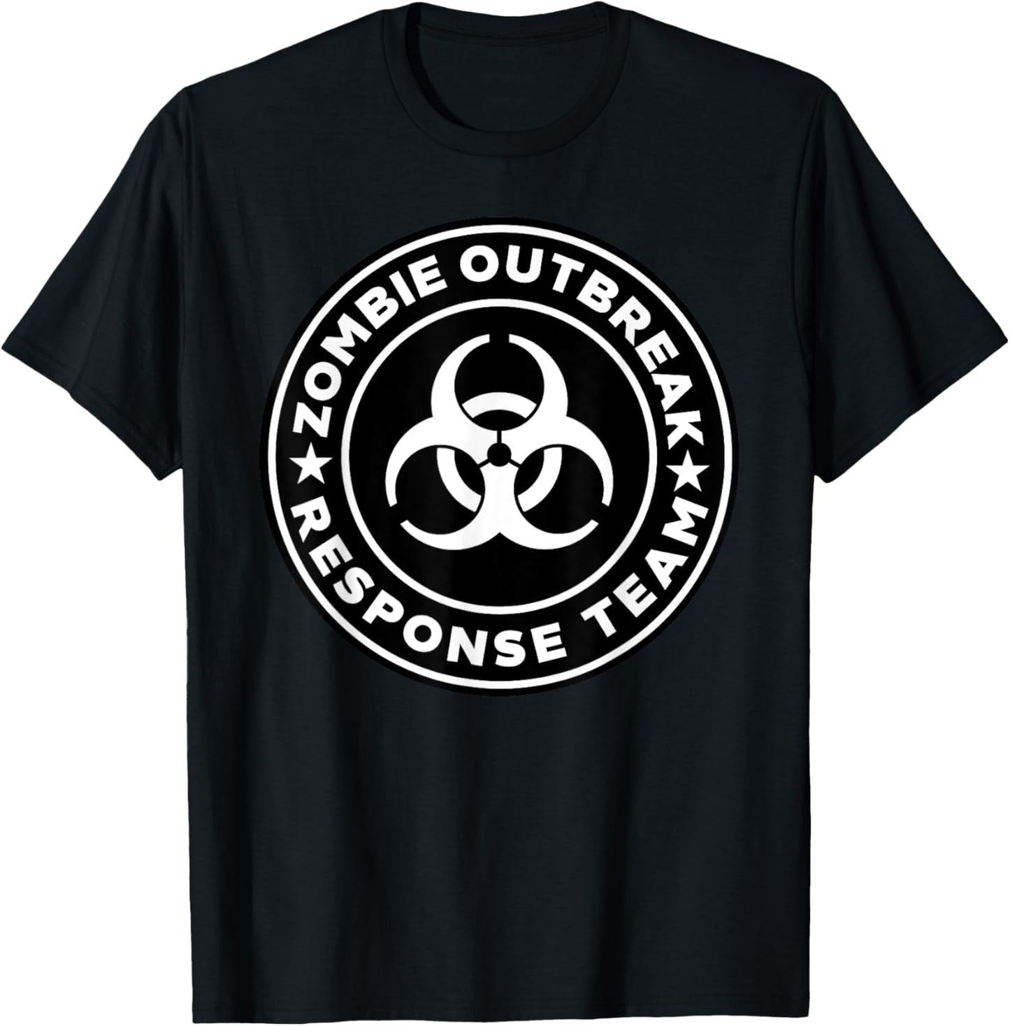 Miftees Halloween Zombie Outbreak Response Team - Men's Black Halloween Zombie - Adult - Classic Fit Short Sleeve - S T-Shirt - T-Shirt | Black