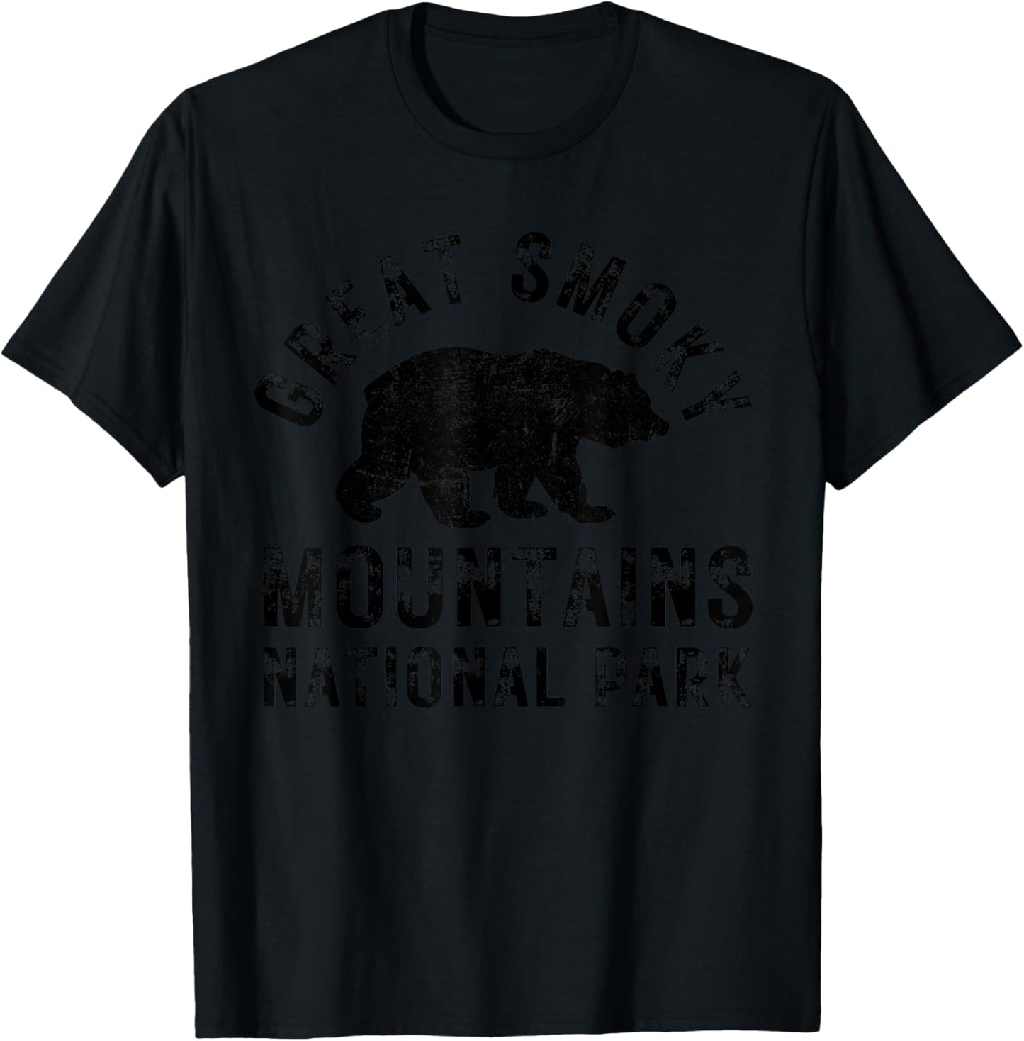 Great Smoky Mountains National Park Bear Hike Outdoors T-Shirt - T-Shirt | Black