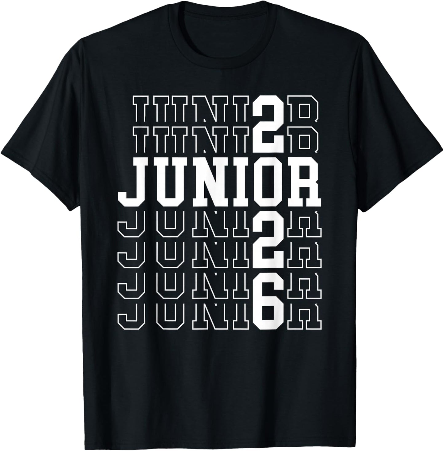 Proud Junior 2026 Graduation Class Of 2026 Junior T-Shirt - T-Shirt | Black