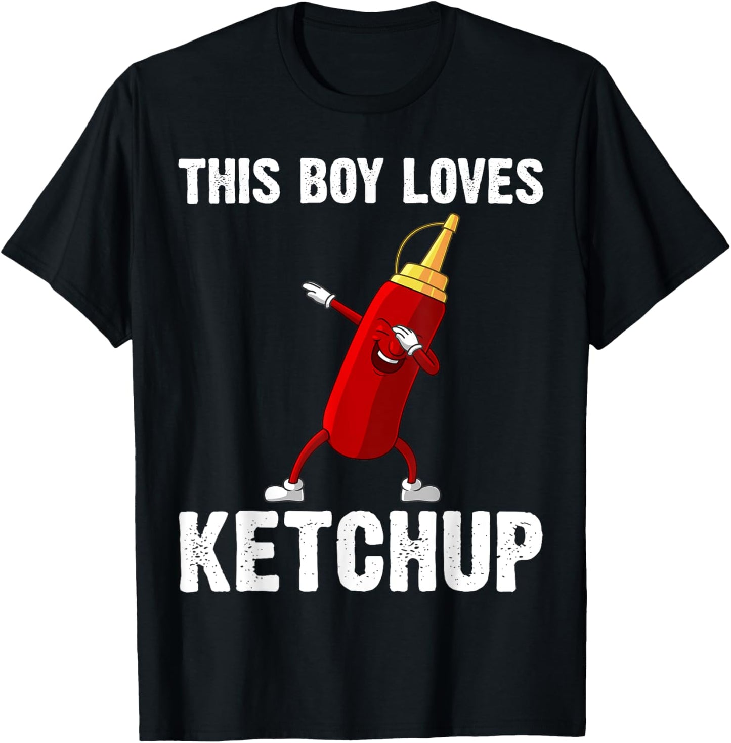Funny Ketchup Gift Boys Kids Ketchup Merchandise Tomato T-Shirt - T-Shirt | Black