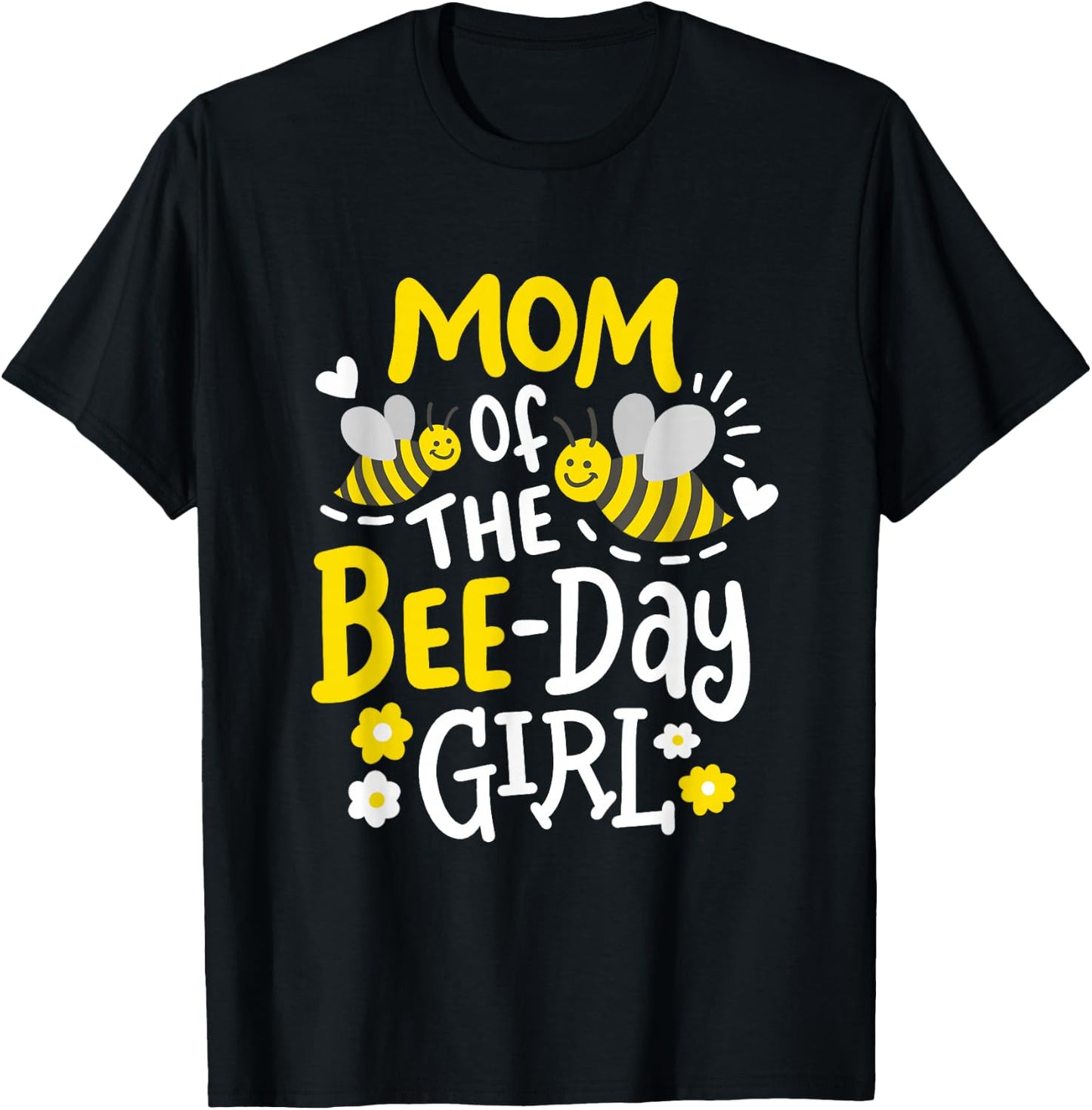 Mom of The Bee-Day Girl Birthday Party Matching Family Women T-Shirt - T-Shirt | Black