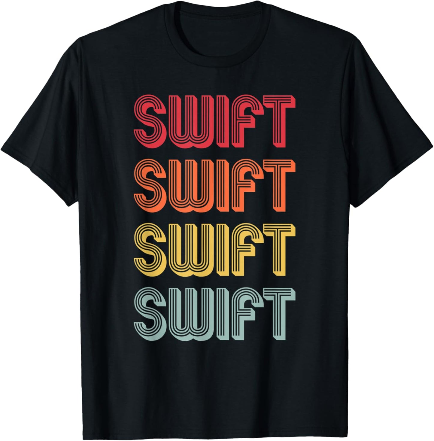 SWIFT Gift Surname Funny Retro Vintage 80s Birthday Reunion T-Shirt - T-Shirt | Black