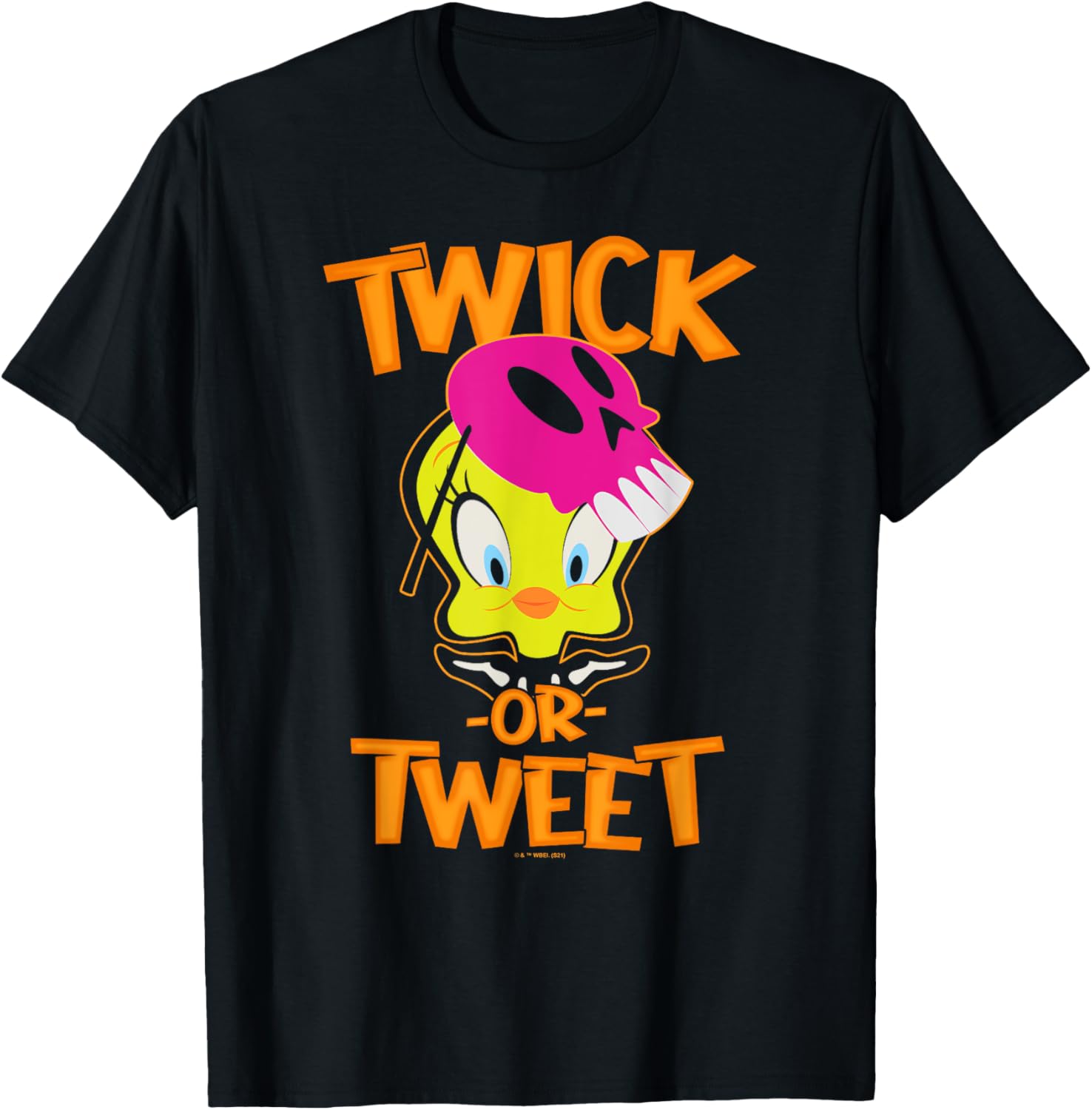 Looney Tunes Halloween Tweety Bird Twick Or Tweet T-Shirt - T-Shirt | Black
