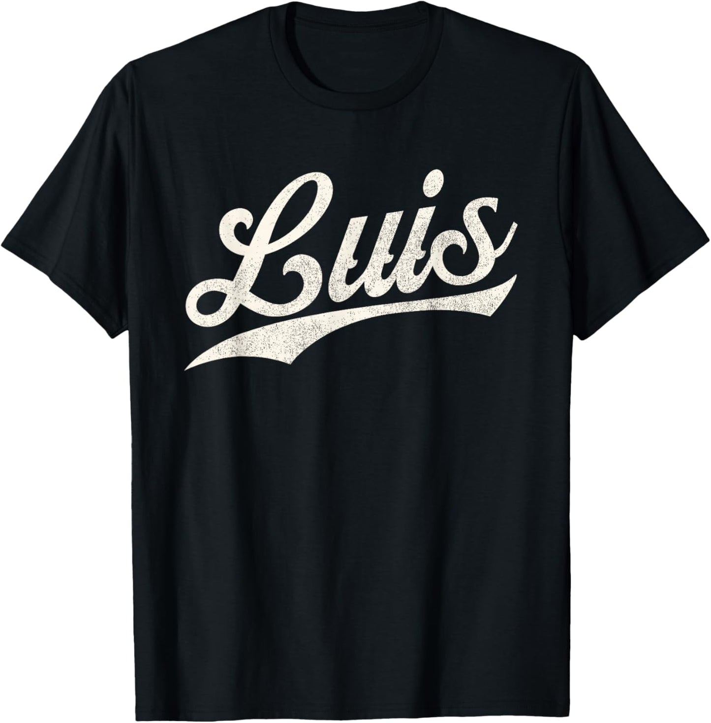 Luis Name, Retro Vintage Luis Given Name T-Shirt - T-Shirt | Black