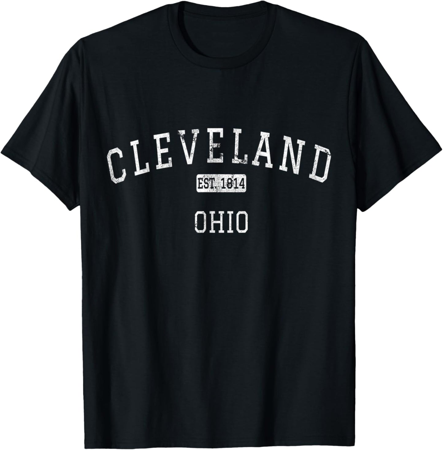 Cleveland Ohio OH Vintage T-Shirt - T-Shirt | Black