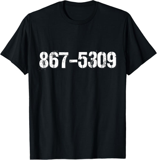 8675309 T-Shirt - T-Shirt | Black