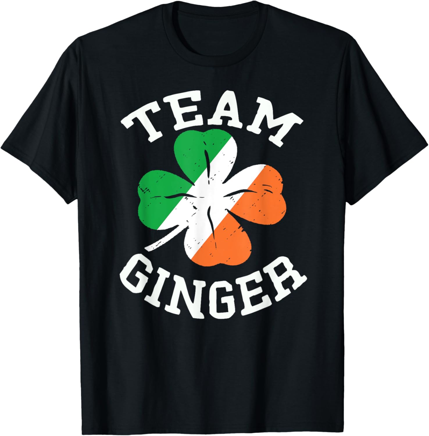 Team Ginger St Patrick's Day Shirt Funny Shamrock Flag Women T-Shirt - T-Shirt | Black