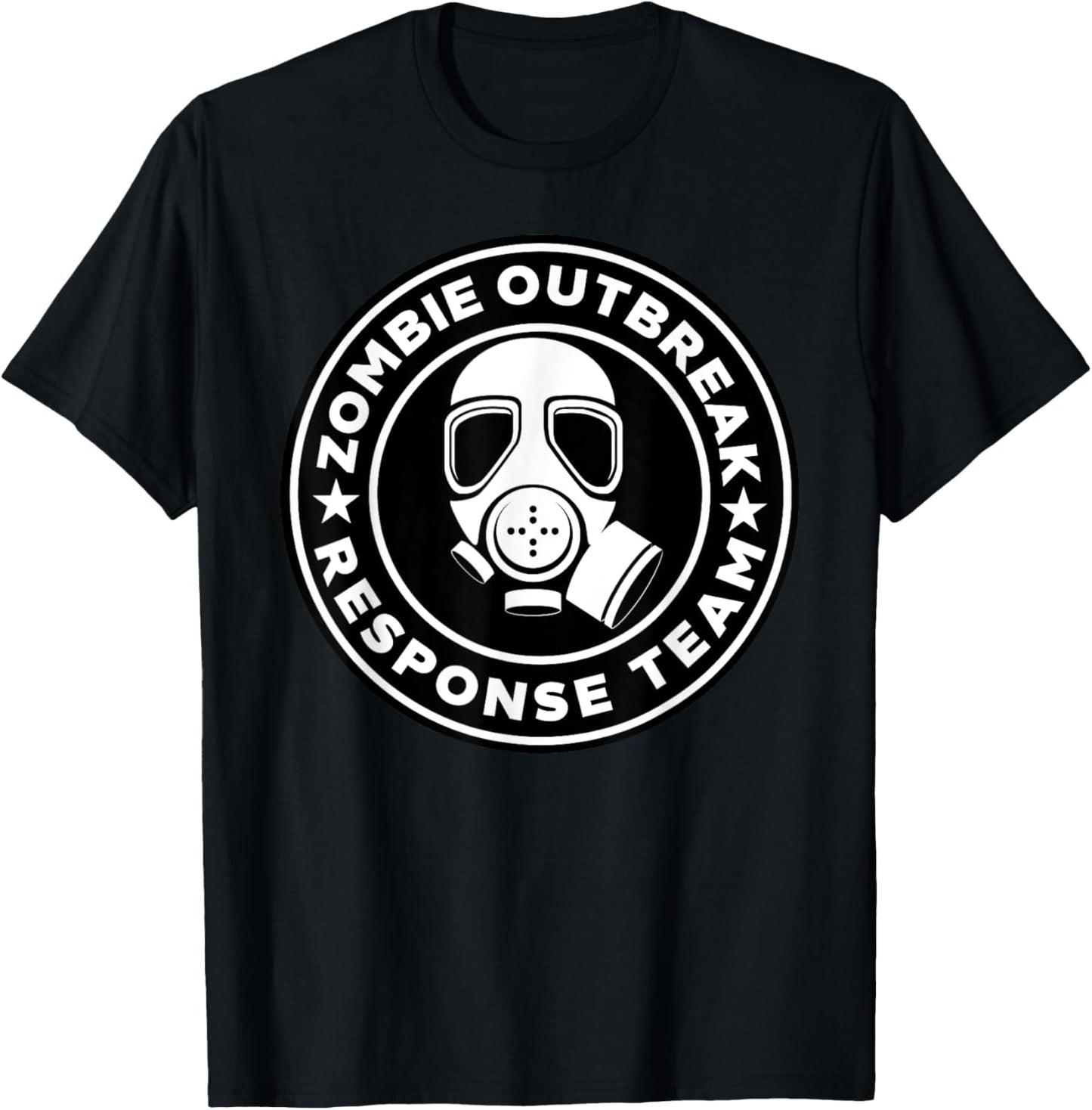 Zombie Outbreak Response Team Zombie Apocalypse Gas Mask T-Shirt - T-Shirt | Black