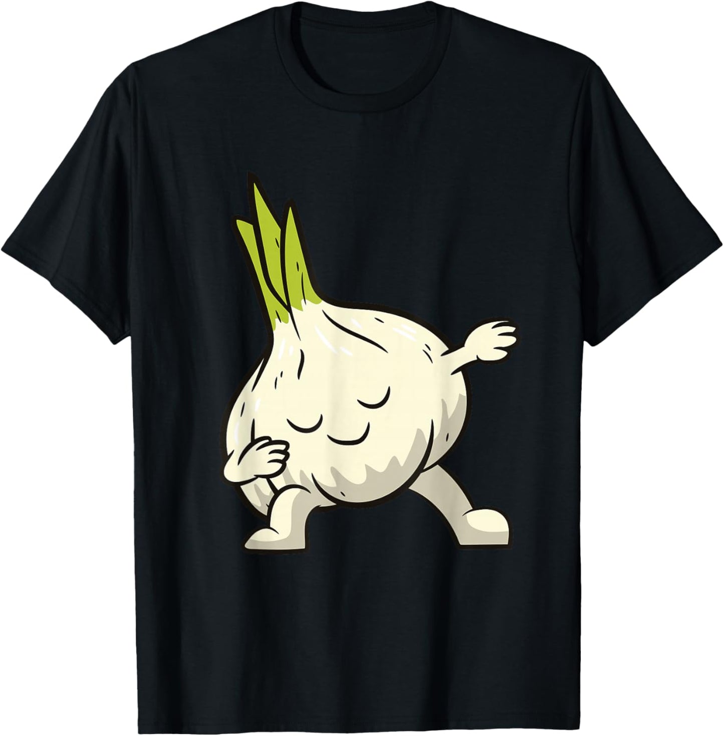 Garlic Dabbing Garlic Vegetable Love Garlic T-Shirt - T-Shirt | Black