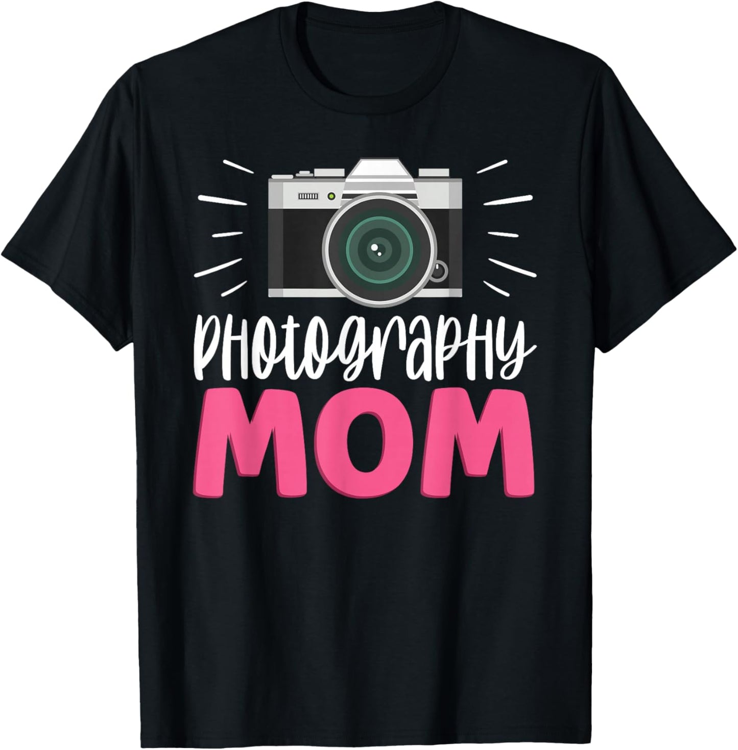 Photograhpy Mom Mother Photographer Camera Photography Mommy T-Shirt - T-Shirt | Black