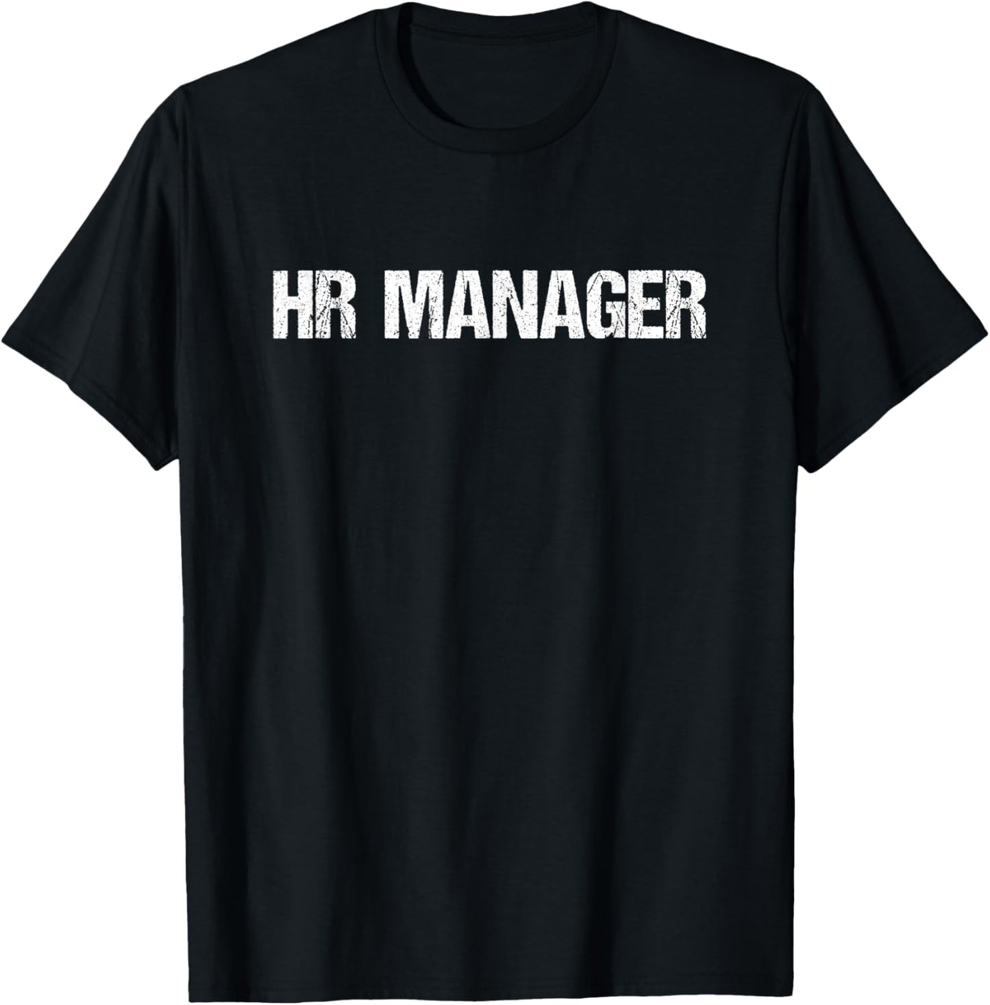 HR Manager Simple Title T-Shirt - T-Shirt | Black