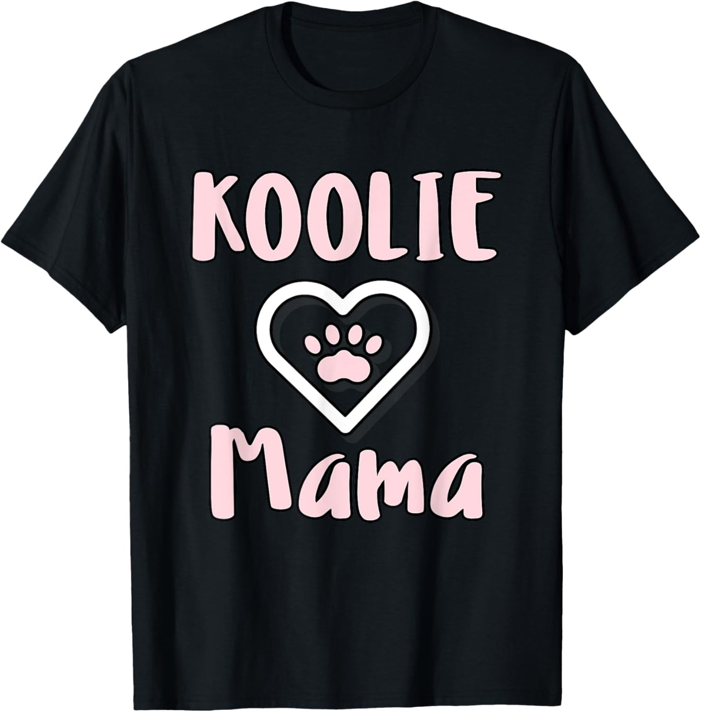Koolie Mama - Cute Australian Koolie Dog Mom T-Shirt - T-Shirt | Black