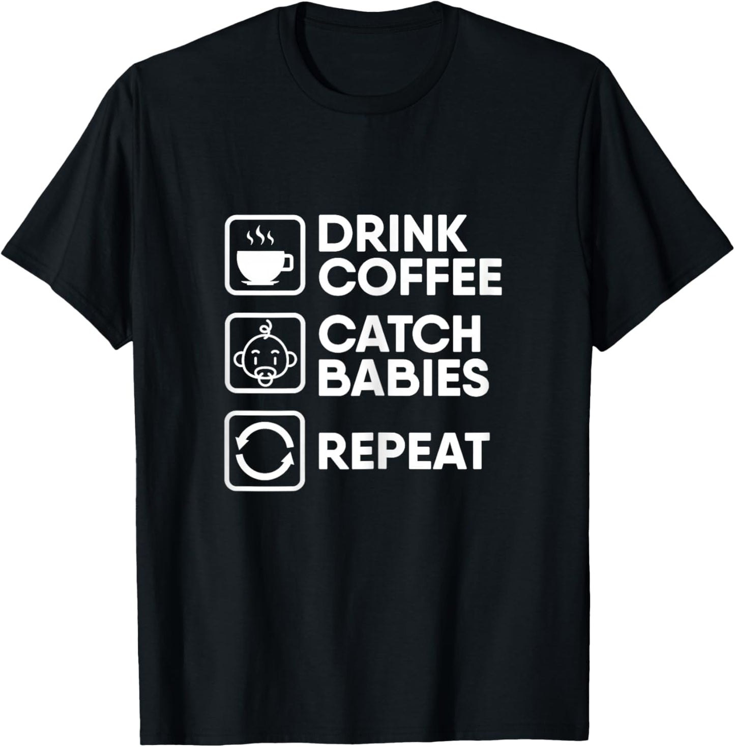 Midwife Obstetrician Doula Pregnant - Midwife T-Shirt - T-Shirt | Black