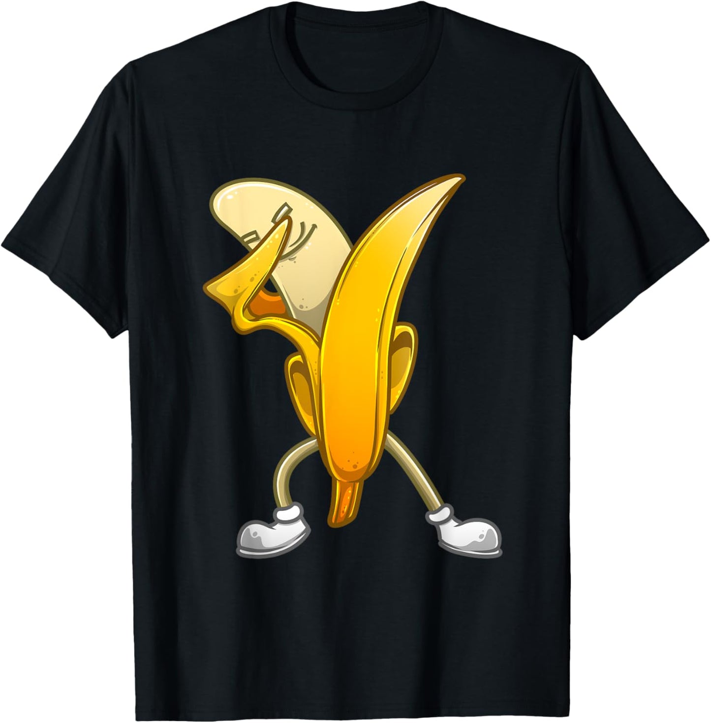 Funny Dabbing Banana Gift Kids Boys Girls Cool Dancer T-Shirt - T-Shirt | Black