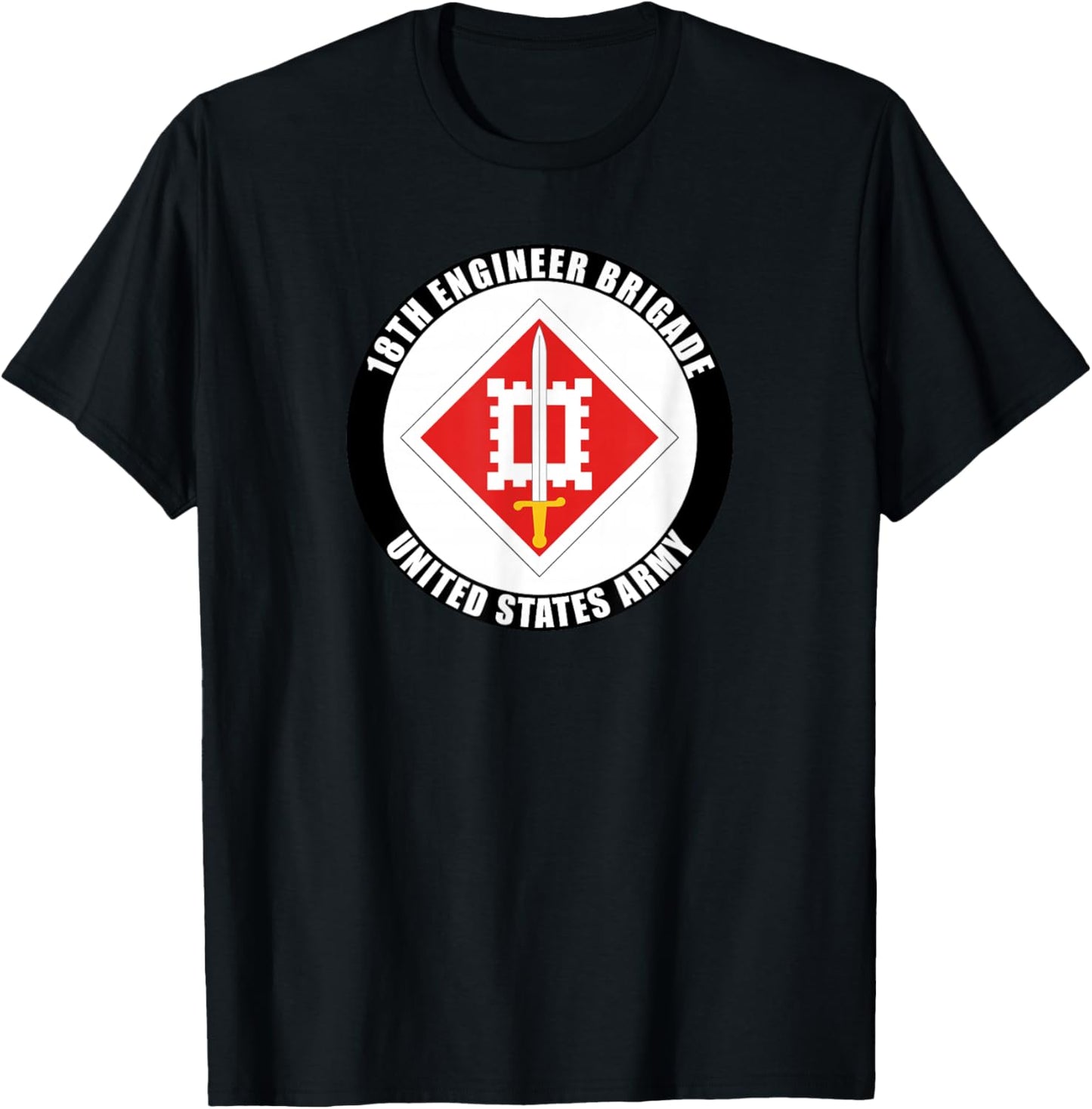 18th Engineer Brigade United States Army Veteran Military T-Shirt - T-Shirt | Black