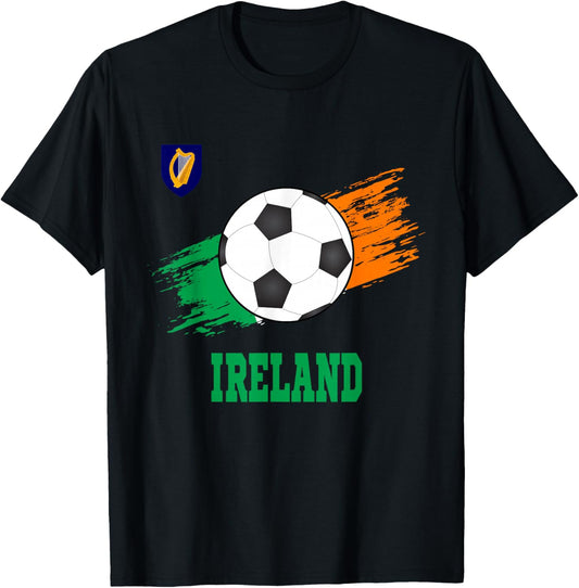 Ireland Soccer Irish Football Ireland Futbol T-Shirt - T-Shirt | Black