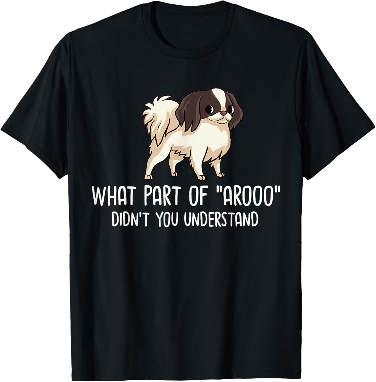 Japanese Chin Dog Puppies Owner Lover Men Women Kids T-Shirt - T-Shirt | Black