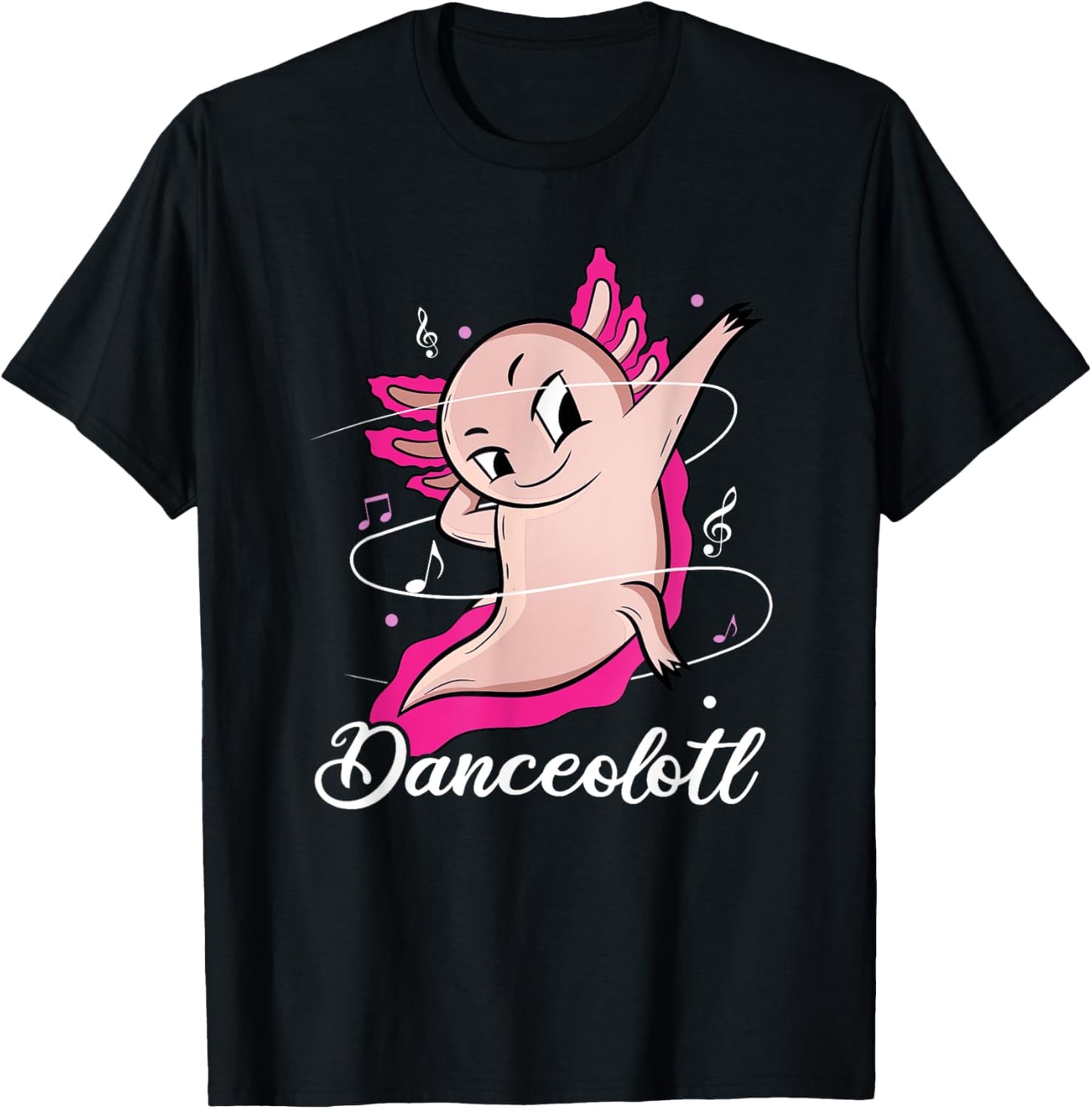 Axolotl Dancing Danceolotl Funny Amphibian Dancer Women T-Shirt - T-Shirt | Black