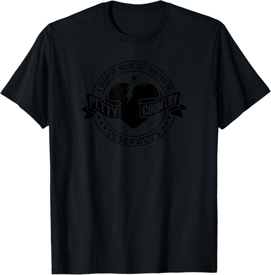 Tom Petty Country Black Logo T-Shirt - T-Shirt | Black