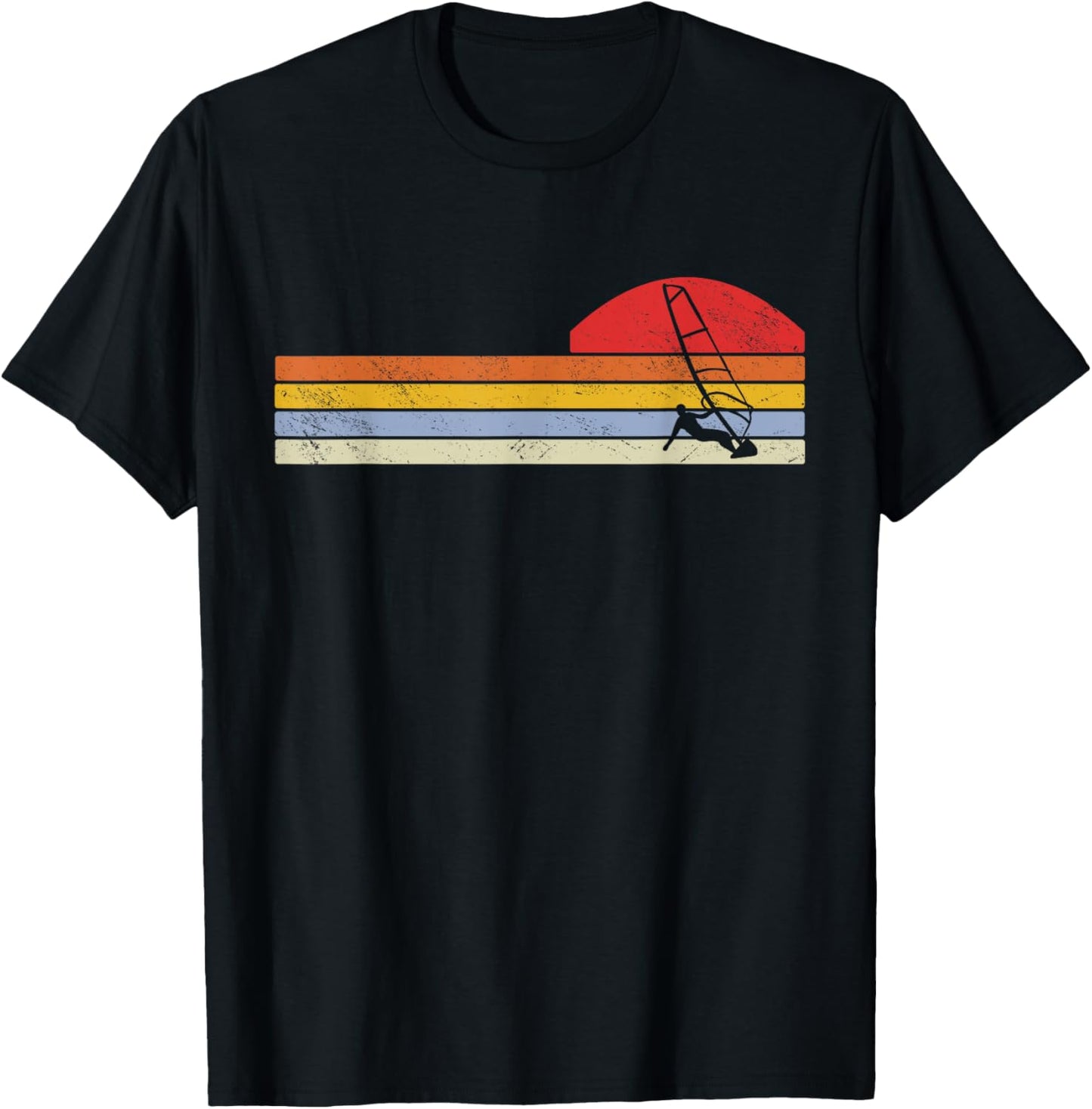 Windsurfers Windsurfing Vintage T-Shirt - T-Shirt | Black