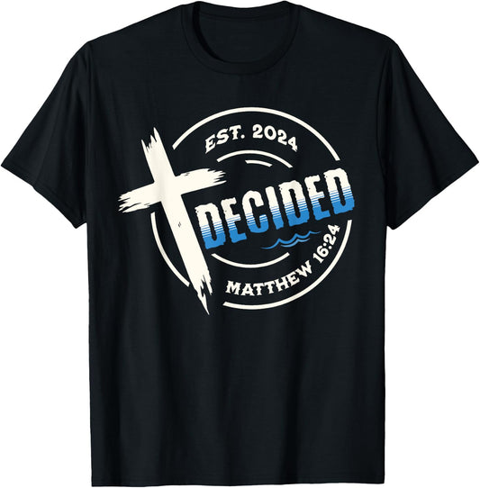 Baptism Shirts for Christians 2024 Christian Baptism Keepsake -Adults, Kids Black Small Short Sleeve T-Shirt - T-Shirt | Black
