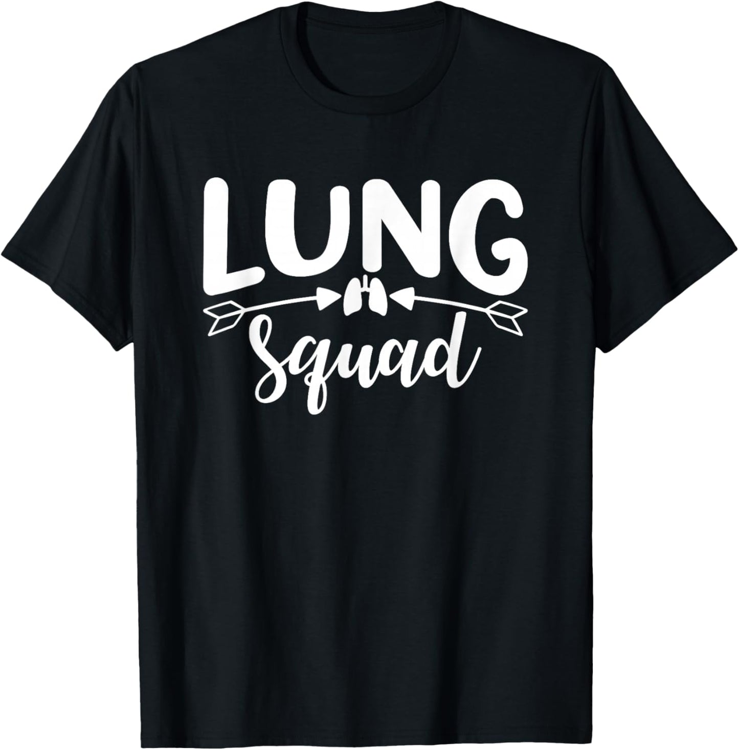 Lung Squad - Pulmonologist RT RRT Doctor Respiratory Therapy T-Shirt - T-Shirt | Black