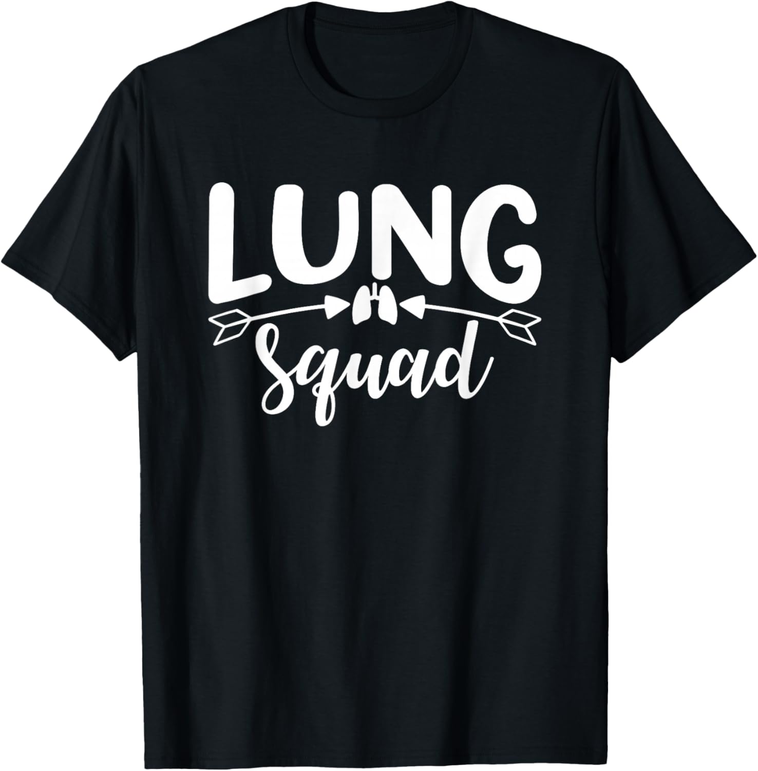 Lung Squad - Pulmonologist RT RRT Doctor Respiratory Therapy T-Shirt - T-Shirt | Black