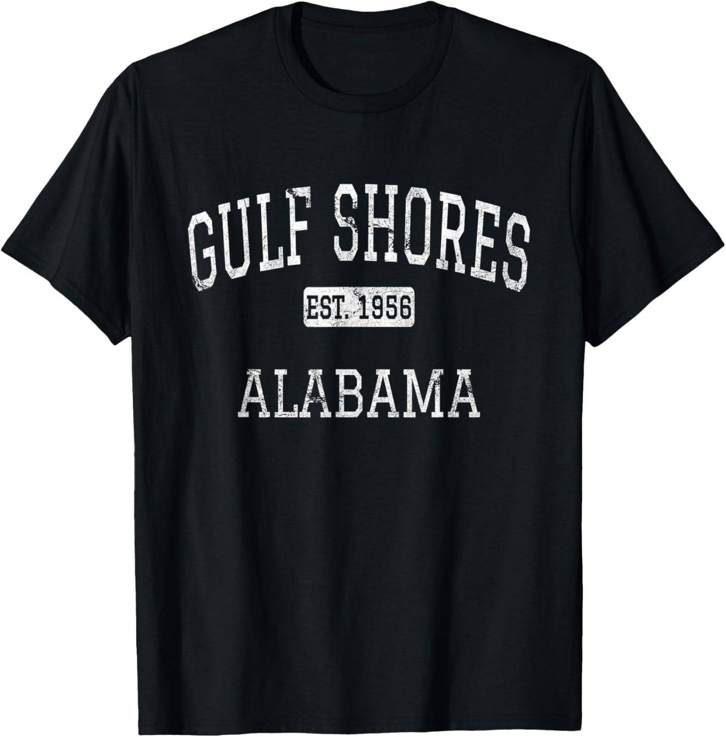 Gulf Shores Alabama AL Vintage T-Shirt - T-Shirt | Black