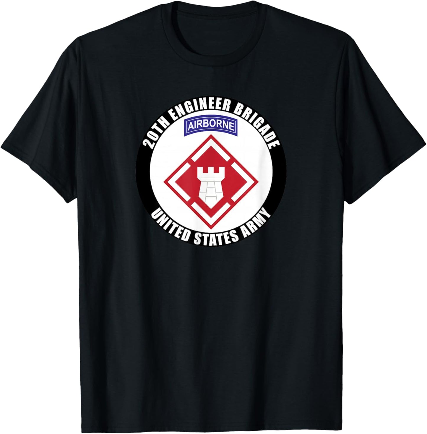 20th Engineer Brigade United States Army Veteran Military T-Shirt - T-Shirt | Black