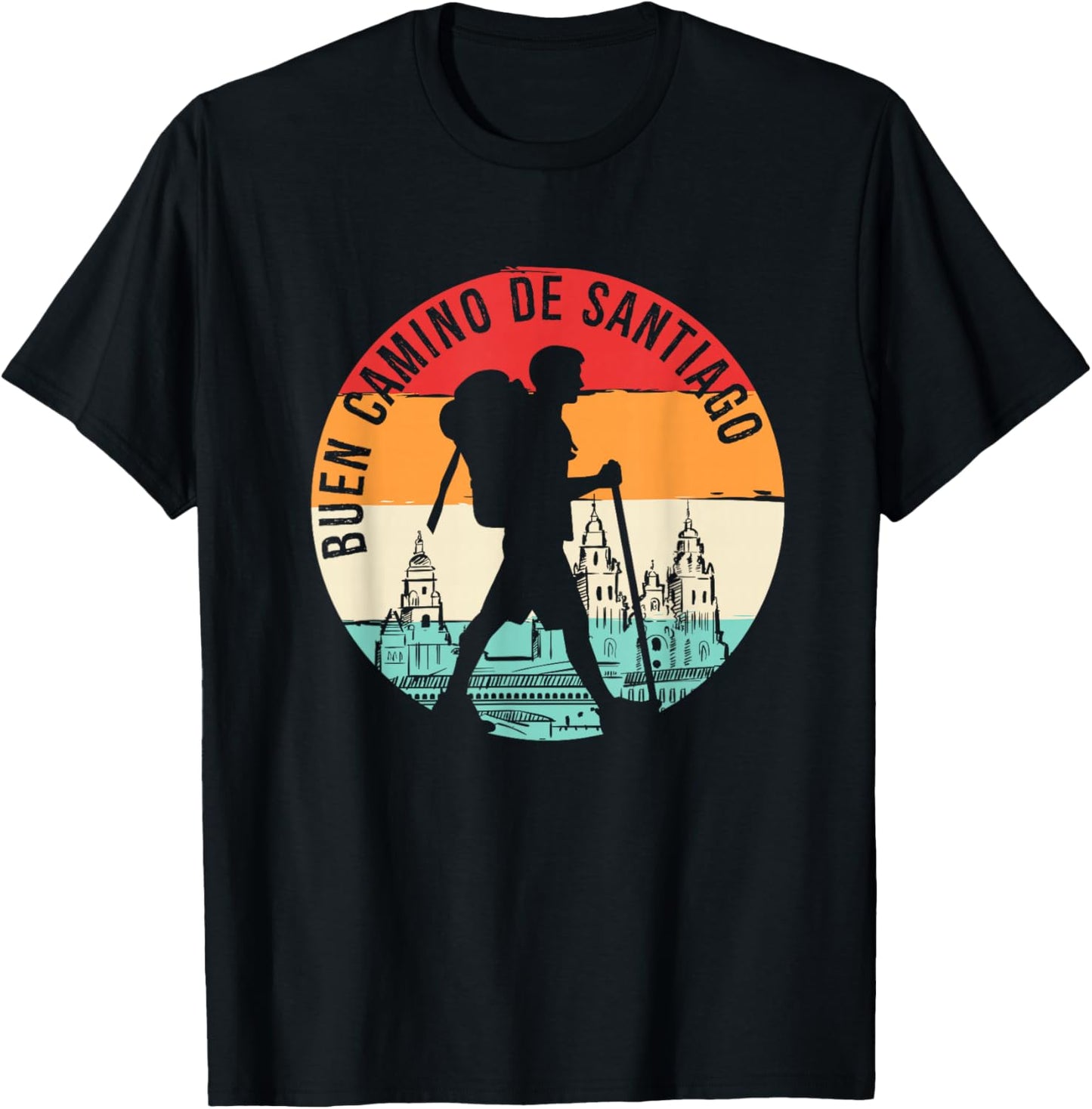 Buen Camino de Santiago de Compostela T-Shirt - T-Shirt | Black