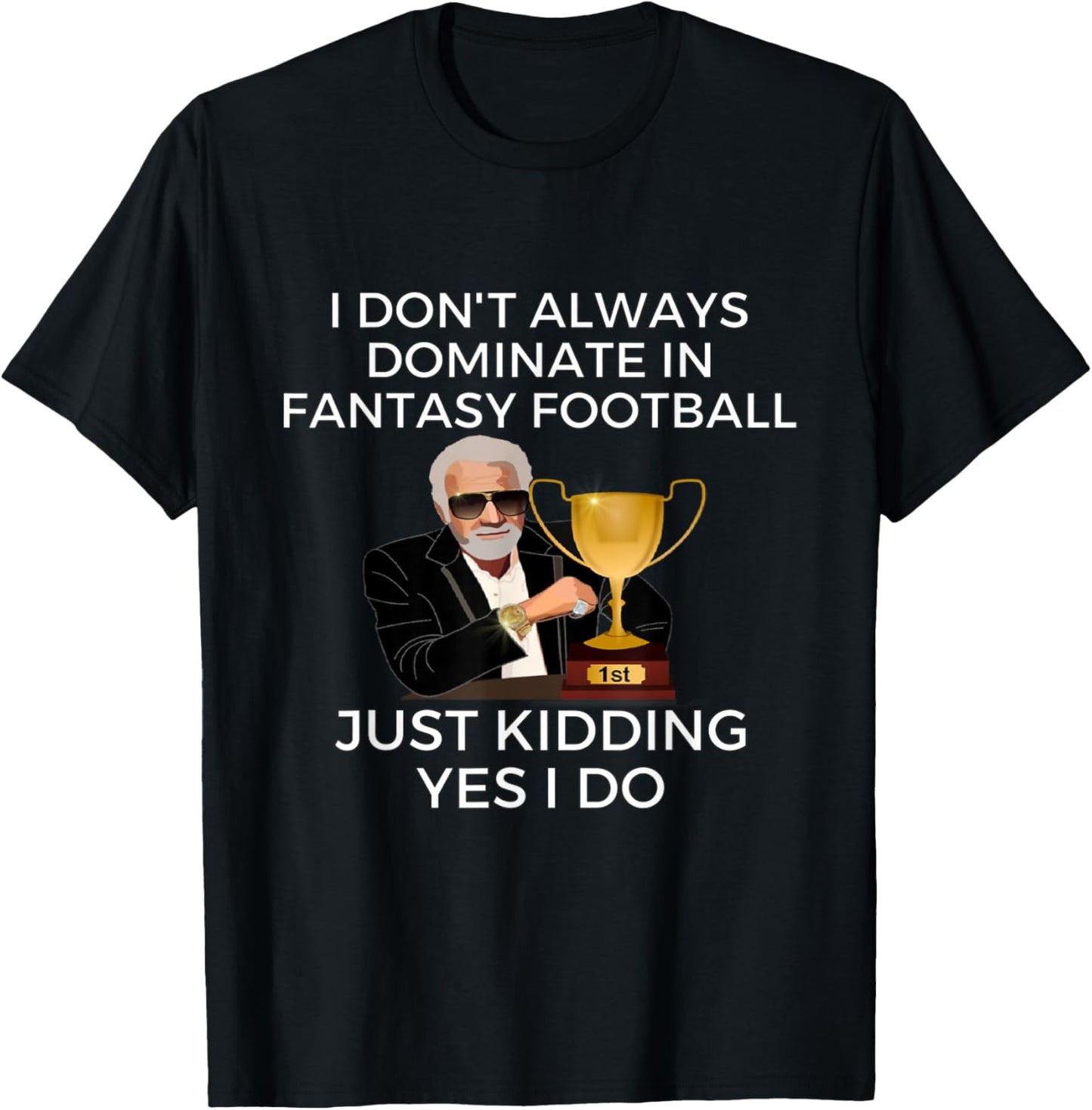 Funny Fantasy Football Champion Fantasy Football T-Shirt - T-Shirt | Black
