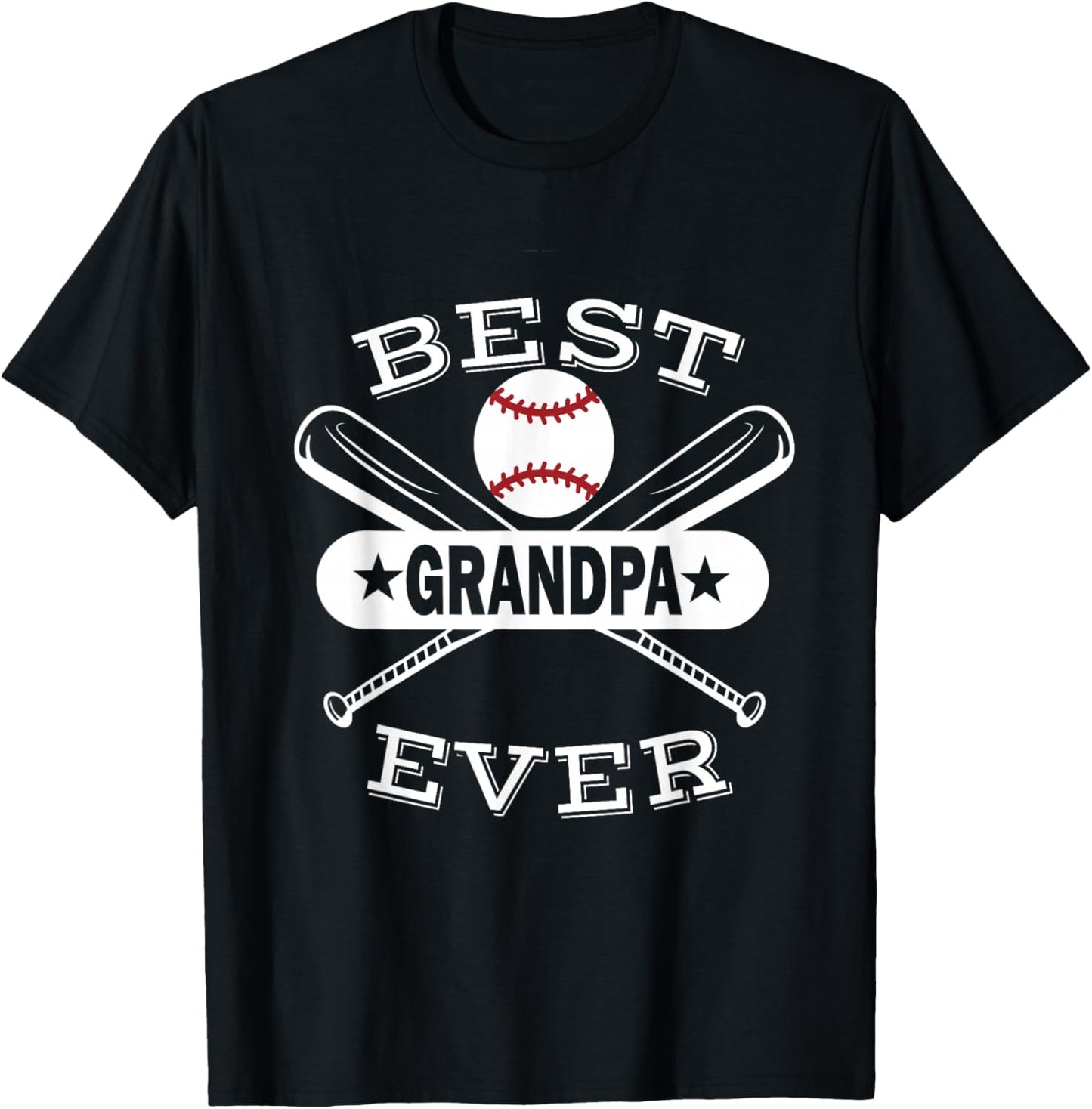 Best Baseball Grandpa Grandson Ball Sport Player Grandfather T-Shirt - T-Shirt | Black