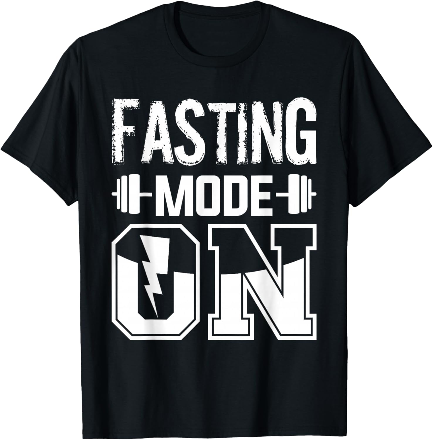 Fasting Mode On Weight Loss Workout Diet T-Shirt - T-Shirt | Black
