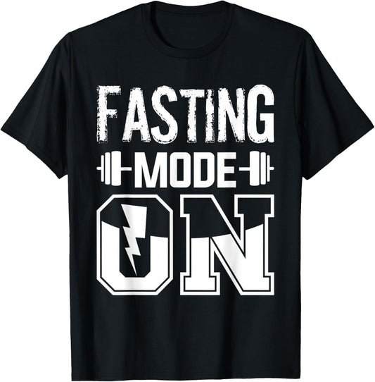 Fasting Mode On Weight Loss Workout Diet T-Shirt - T-Shirt | Black