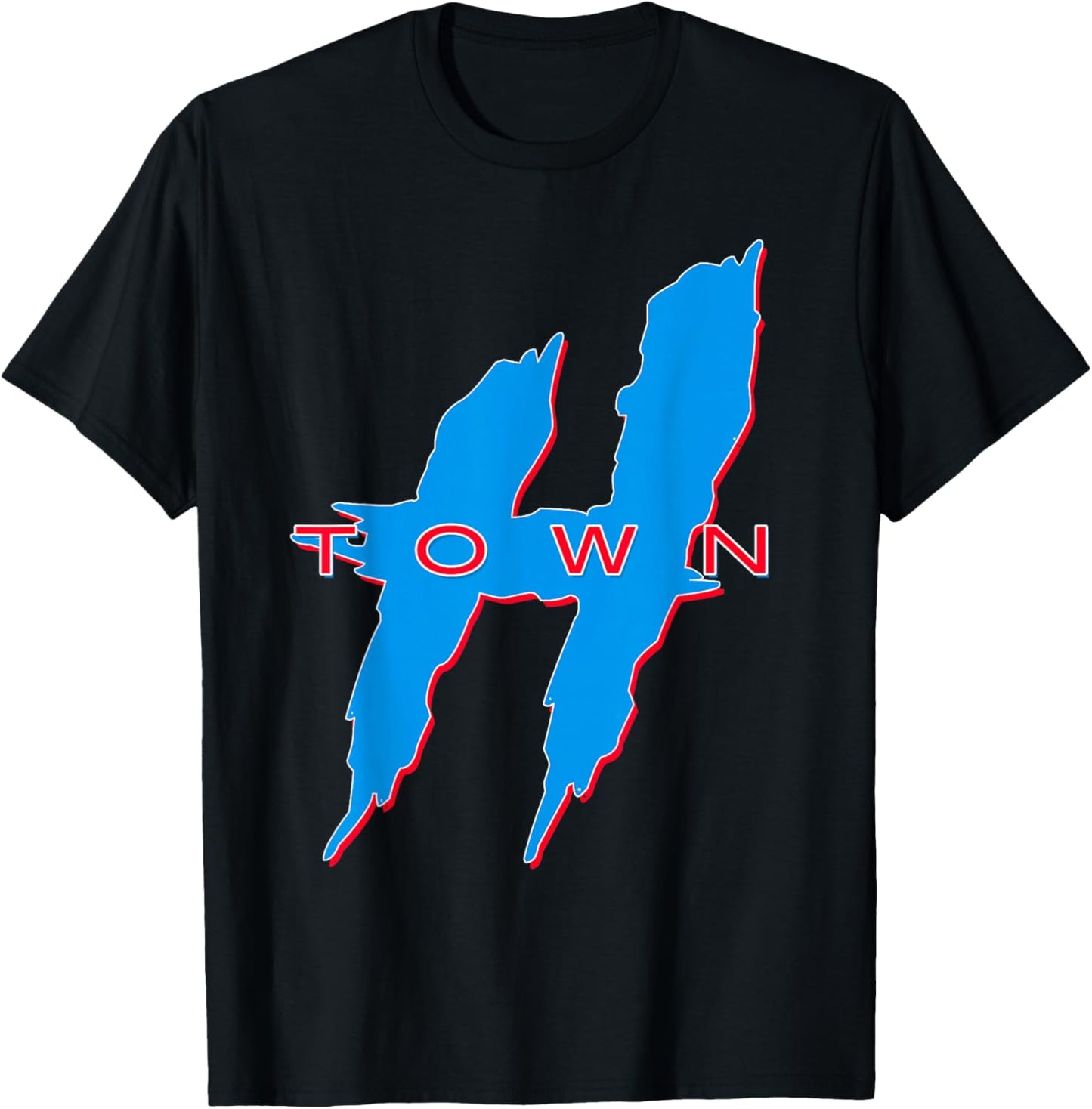 Houston Shirt, H-Town, Hustle Town, The H, Houston Texas 713 T-Shirt - T-Shirt | Black