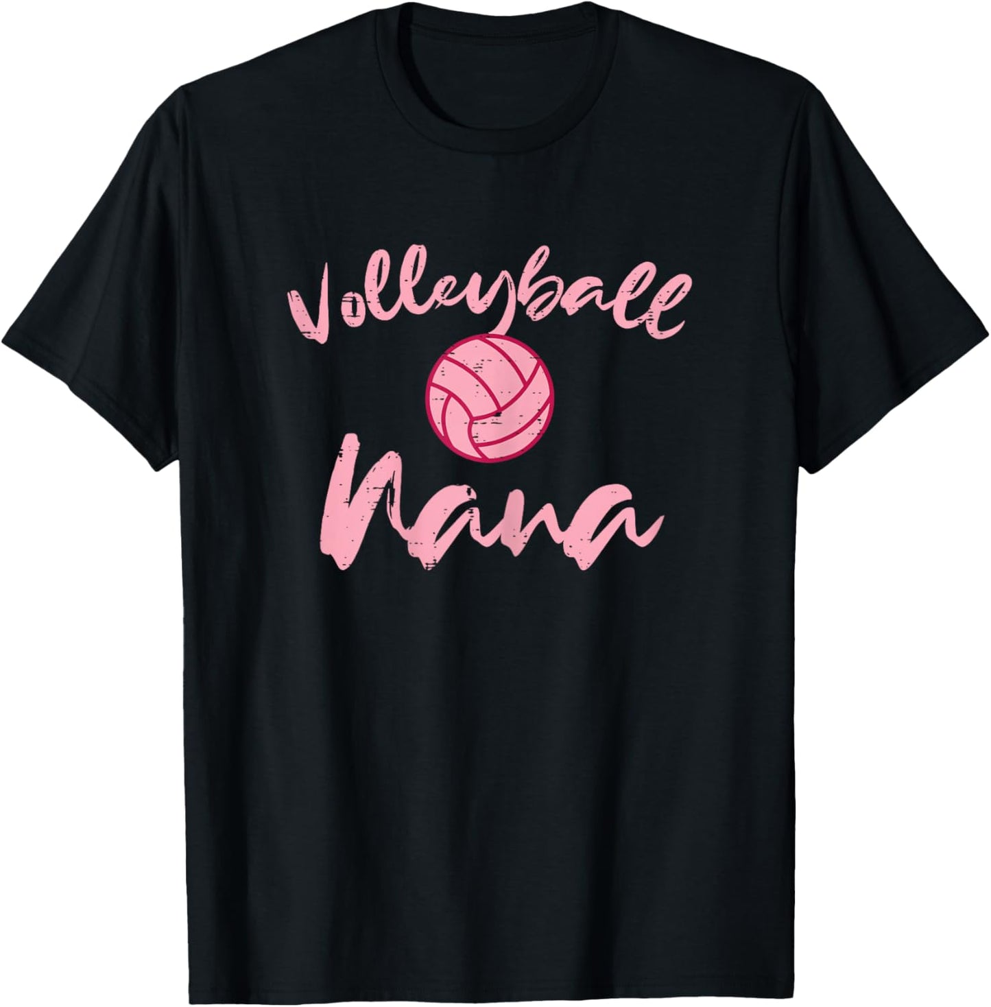 Volleyball Nana Cute Mom Grandmother Sports Grandma Women T-Shirt - T-Shirt | Black