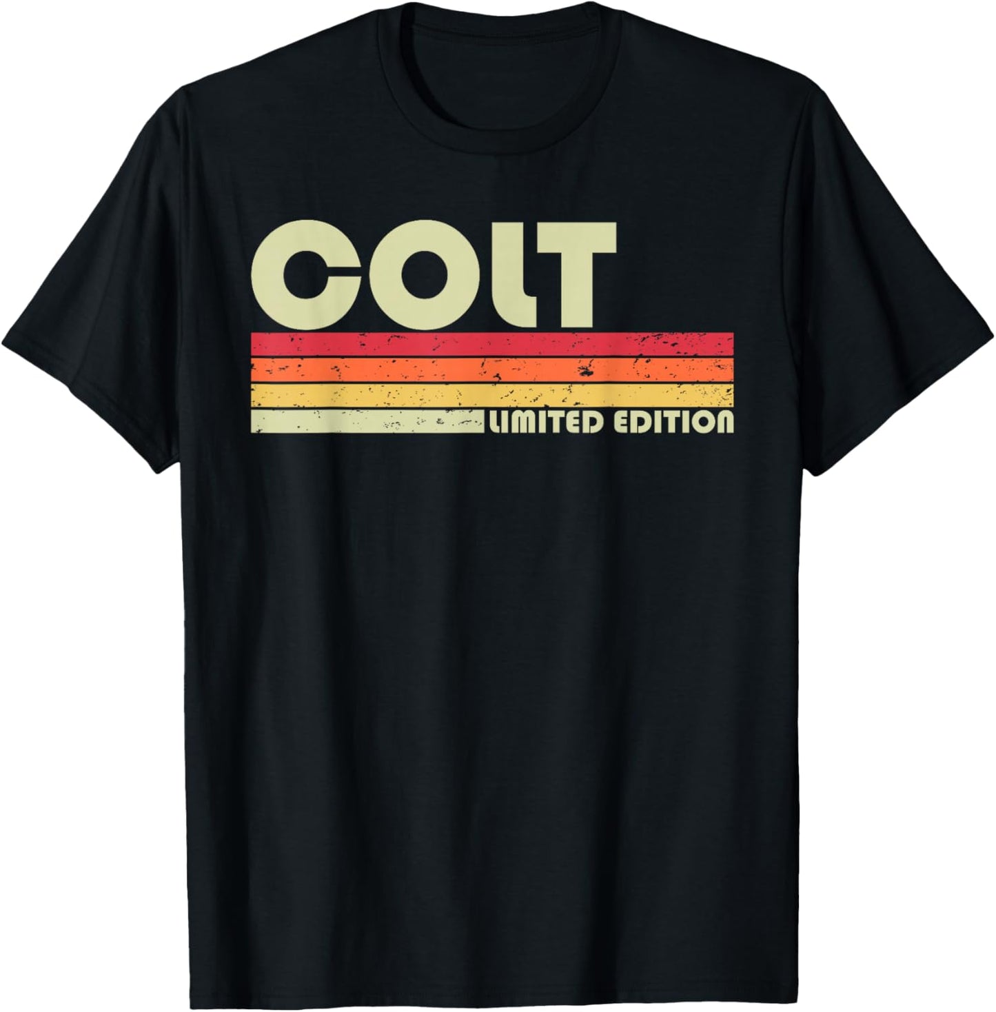COLT Gift Name Personalized Funny Retro Vintage Birthday T-Shirt - T-Shirt | Black