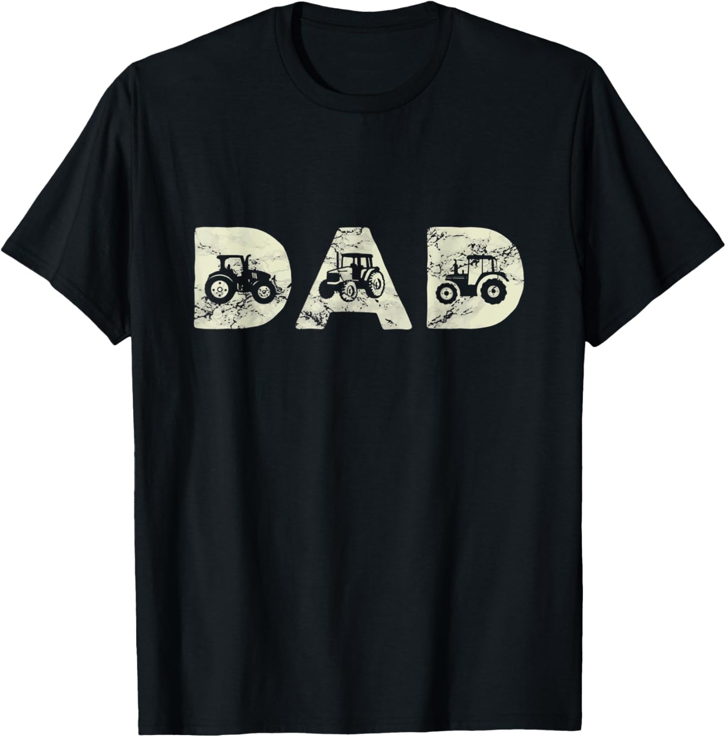 Tractor Dad Farming Father Farm Lover Farmer Daddy T-Shirt - T-Shirt | Black